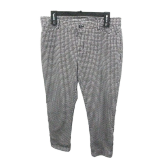 Gap Black/White Patterned Cotton Pants Size 10R - Picture 6 of 6